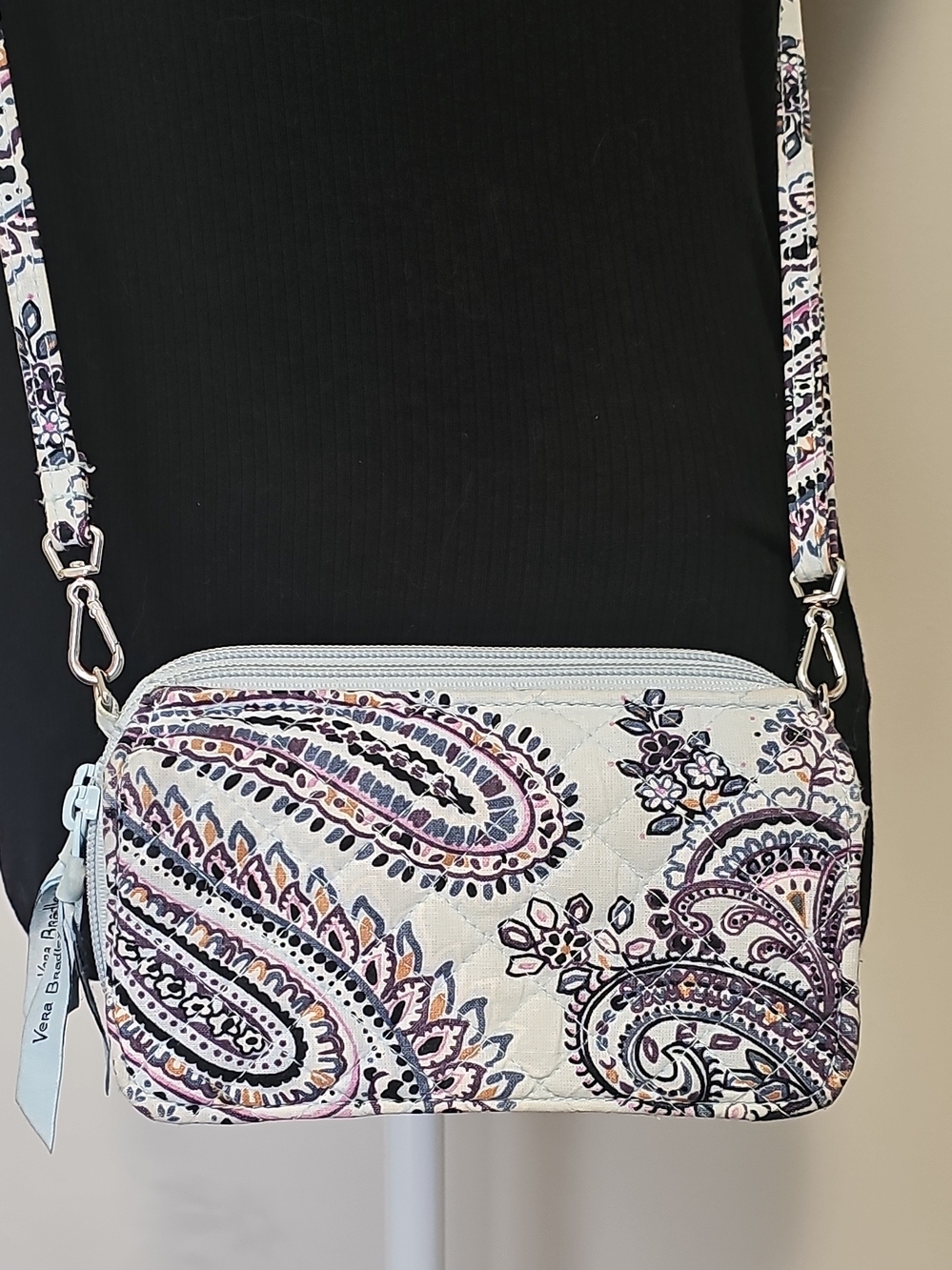 Vera Bradley Soft Sky Paisley Crossbody Bag